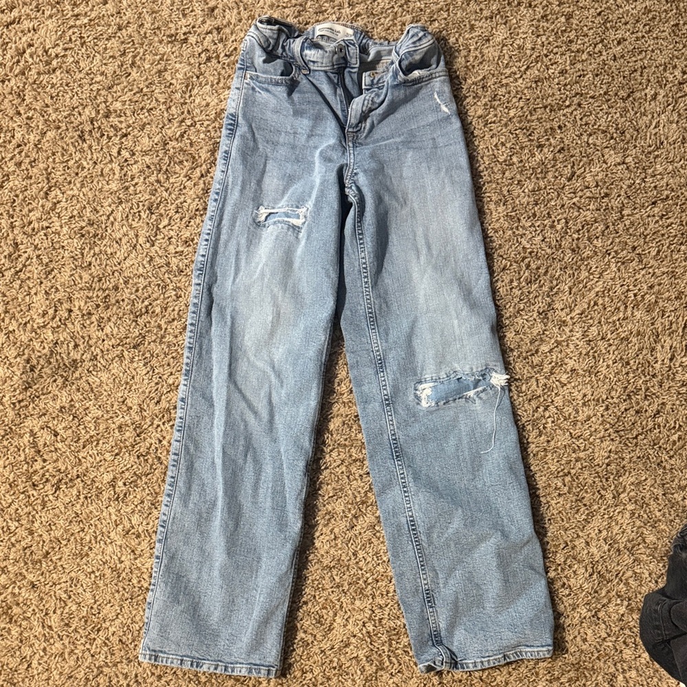 Abercrombie Kids Light Blue Straight Leg Jeans